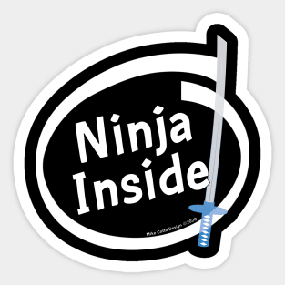 Ninja Inside Sticker